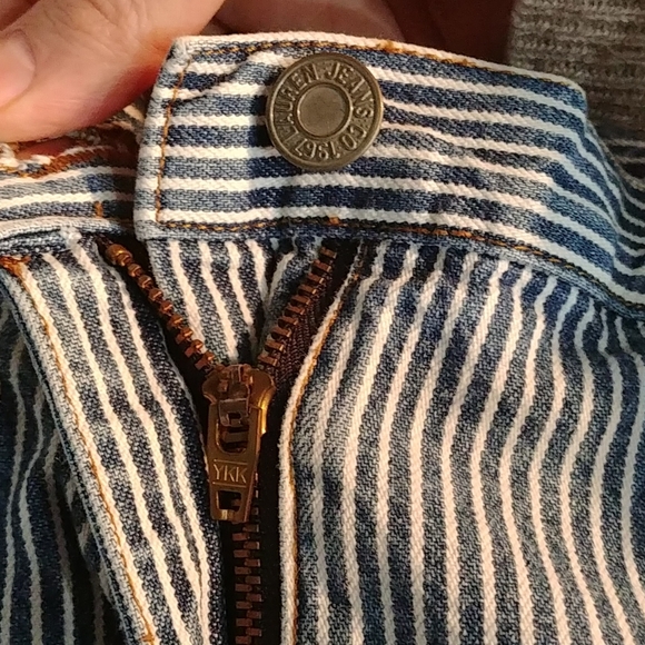 Vtg Lauren Jeans railroad stripe pencil skirt - Picture 7 of 7